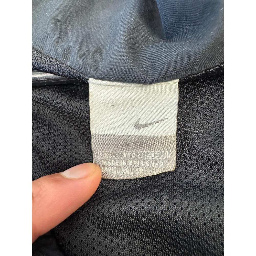 Vintage Nike Windbreaker Jacket Mens 2XL Gray Full Zip Running Gym Training Y2K - Picture 3 of 7